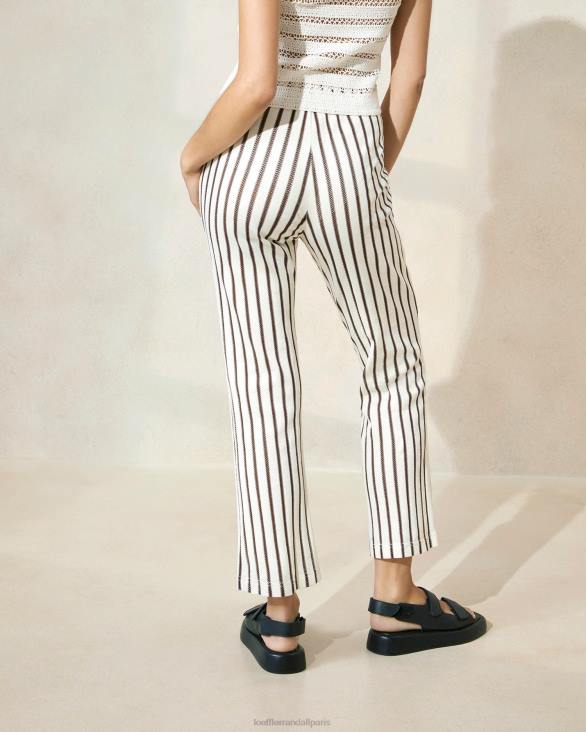 femmes Loeffler Randall bande marron alex d pantalon vêtements 8HL8230