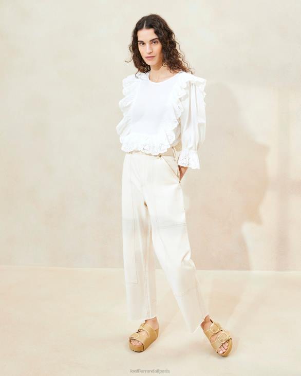 femmes Loeffler Randall crème pantalon de charpentier roy vêtements 8HL8215