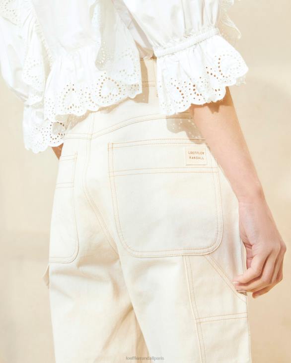 femmes Loeffler Randall crème pantalon de charpentier roy vêtements 8HL8215