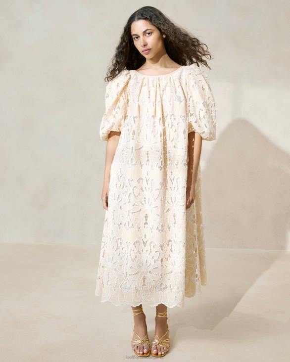femmes Loeffler Randall bronzer robe oversize à manches bouffantes mimi vêtements 8HL8176