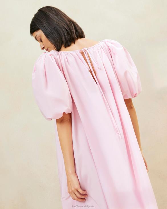 femmes Loeffler Randall rose tendre robe oversize rose à manches bouffantes mimi vêtements 8HL8183