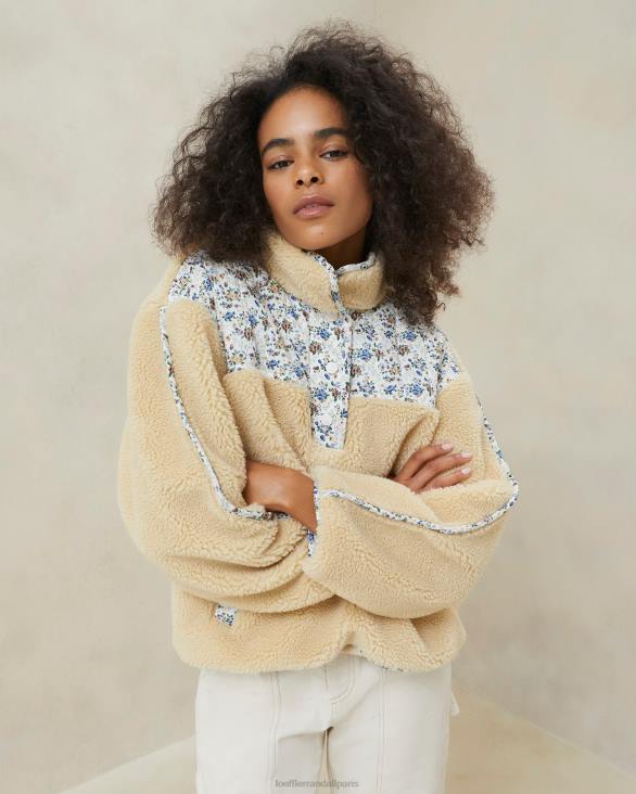 femmes Loeffler Randall crème/fleuri pull polaire Liz vêtements 8HL8259
