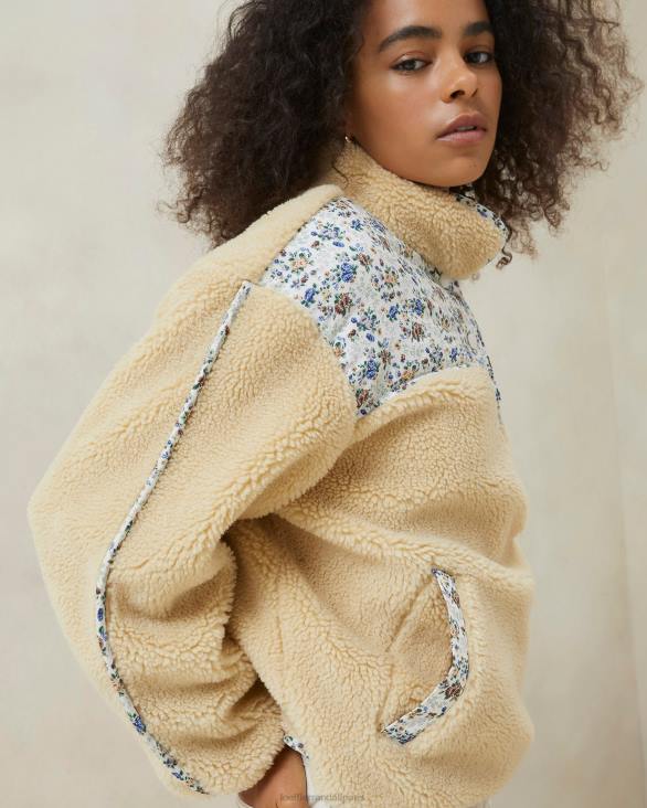 femmes Loeffler Randall crème/fleuri pull polaire Liz vêtements 8HL8259