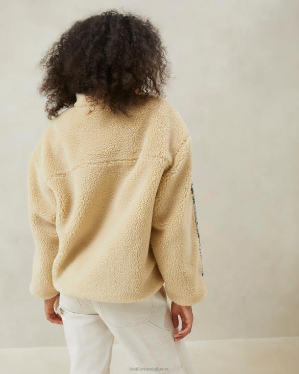femmes Loeffler Randall crème/fleuri pull polaire Liz vêtements 8HL8259